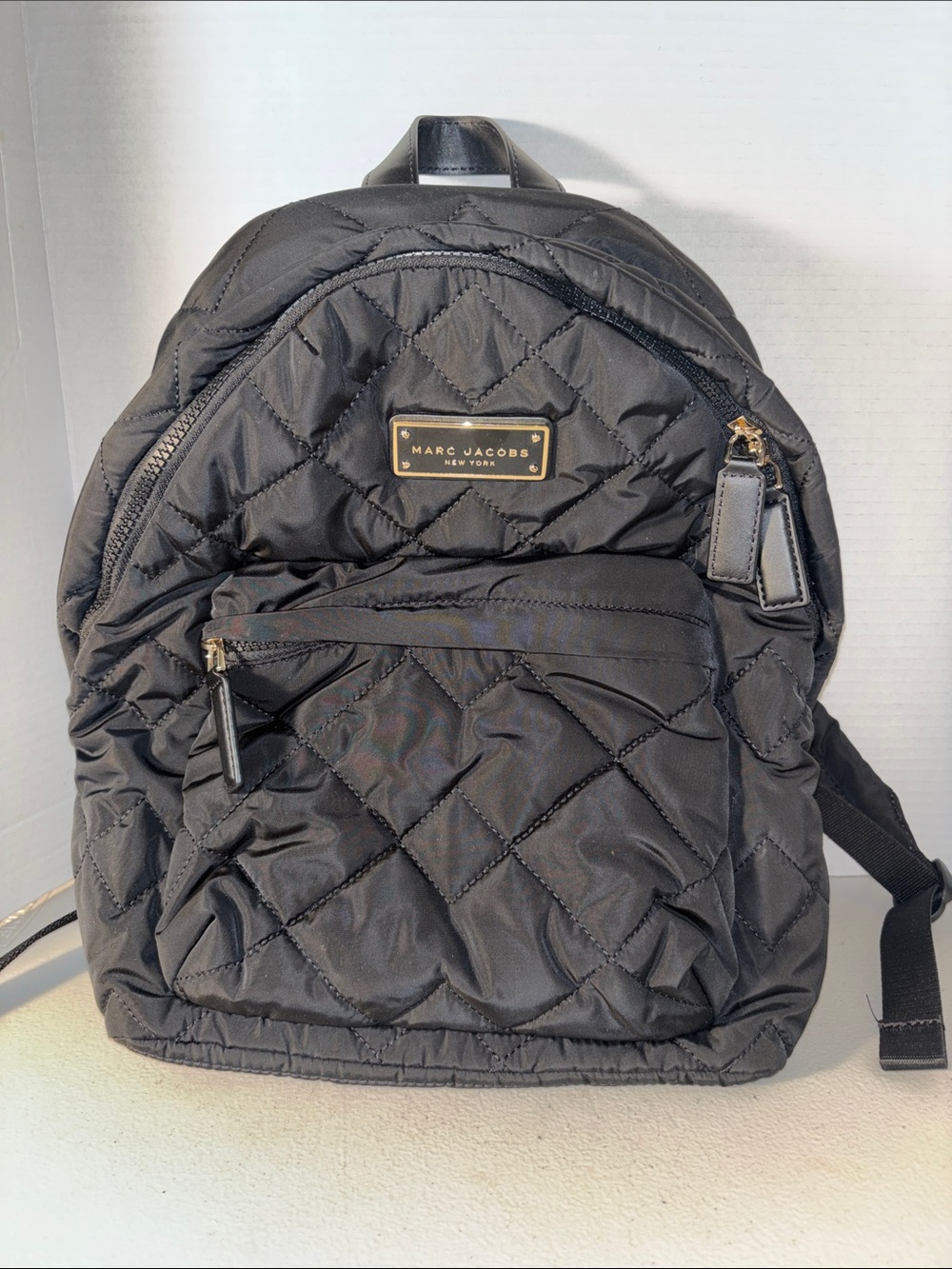 Marc Jacobs New York Quilted Nylon Black Backpack - Picture 1 of 8